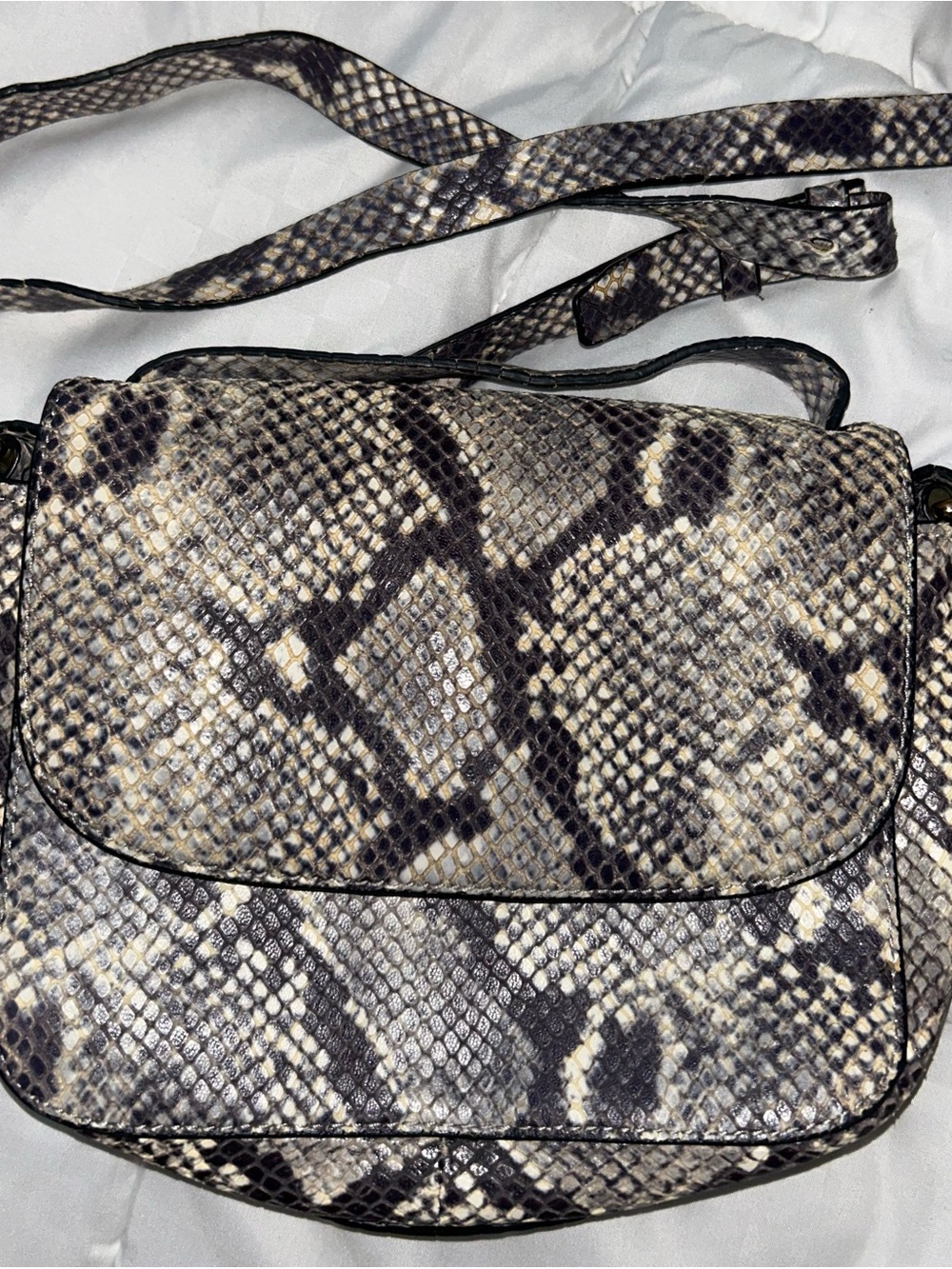 J. Crew Snakeskin Pattern Crossbody Bag